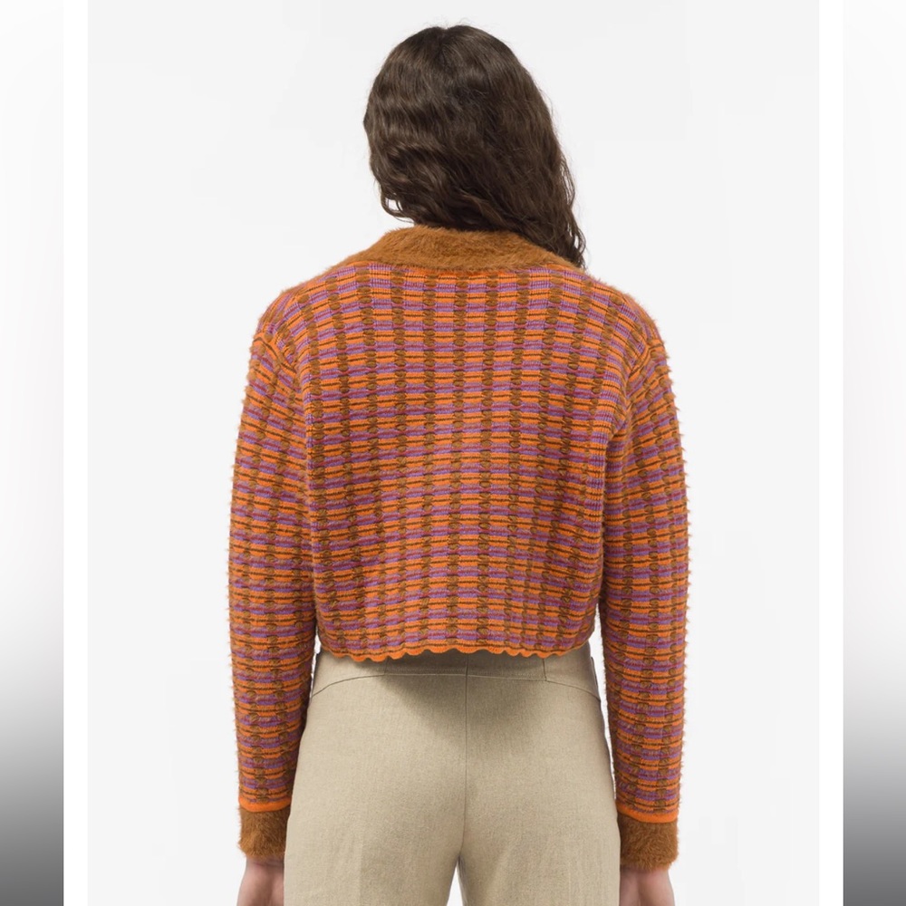 SOLD ✨Jacquemus Le Cardigan Macio in Brown Multi - Cropped - Picture 4 of 17